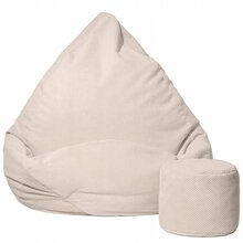 Kott-tool Sako Mega Dot Velour L, 80 x 105 cm, kreemjas