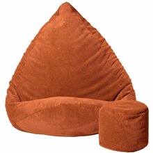 Kott-tool Sako Mega Dot Velour XL, 90 x 120 cm, pruun/oranž