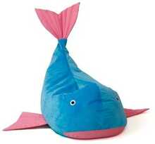Kott-tool Go Gift Whale L, 110 x 80 cm, sinine/roosa