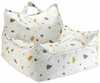 Kott-tool Wigiwama Terrazzo, Marble, valge, boucle/šenillkangas