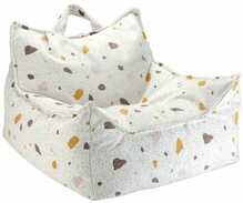 Kott-tool Wigiwama Terrazzo, Marble, valge, boucle/šenillkangas