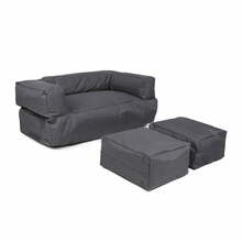 Laste kott-tool Hanah Home Kids Double Seat Pouffe 248FRN1228, 100 cm, tumehall