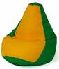 Kott-tool Go Gift Sako Pouffe XL, 130 x 90 cm, kollane/roheline