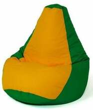 Kott-tool Go Gift Sako Pouffe XL, 130 x 90 cm, kollane/roheline