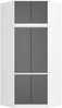 Nurgakapp Akord S100, 100 x 50 x 235 cm, valge/hall