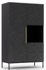 Riidekapp Eltap Lanzzi SF-LAN-B-SZA120, 60 x 120 x 200 cm, must