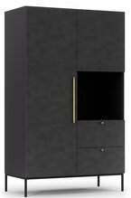 Riidekapp Eltap Lanzzi SF-LAN-B-SZA120, 60 x 120 x 200 cm, must