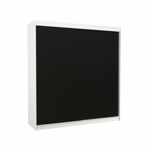Riidekapp Adrk Furniture Terecia 200, 58 x 200 x 215 cm, valge/must, liugustega