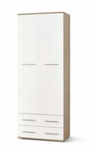 Kapp Halmar Lima REG2, 40 x 77 x 200 cm, tamm/valge