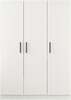Riidekapp Kalune Design Kale 2250, 135 x 52 x 210 cm, valge