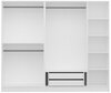 Riidekapp Kalune Design Kale 5 Bolme 2 Cekmece, 225 x 52 x 190 cm, valge
