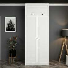 Riidekapp Kalune Design Kale 2241, 52 x 90 x 190 cm, valge