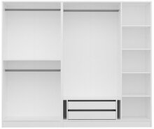 Riidekapp Kalune Design Kale 5 Bolme 2 Cekmece, 225 x 52 x 190 cm, valge
