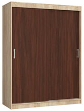Riidekapp Akord, 60 x 150 x 200 cm, pähkel/sonoma tamm/tumepruun