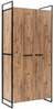 Riidekapp Kalune Design Dynamic 07, 104 x 52 x 225 cm, mänd/pruun