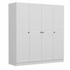 Riidekapp Kalune Design Kale Mebran 4008, 52 x 180 x 190 cm, valge