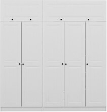 Riidekapp Kalune Design Kale 5228, 225 x 52 x 255 cm, valge