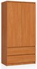 Riidekapp Akord S90, 51 x 90 x 180 cm, tamm/pruun