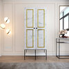 Riidekapp Kalune Design Martin 2, 84 x 50 x 200 cm, kuldne/valge/must