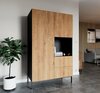 Riidekapp Eltap Lanzzi SF-LAN-A-SZA120, 60 x 120 x 200 cm, pruun/must