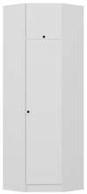Riidekapp Kalune Design Kale 2305, 52 x 74 x 235 cm, valge