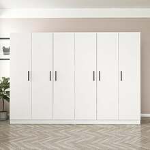 Riidekapp Kalune Design Kale 3807, 52 x 270 x 210 cm, valge