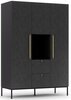 Riidekapp Eltap Lanzzi SF-LAN-B-SZA135, 60 x 135 x 200 cm, must