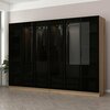 Riidekapp Kalune Design Kale 7651, 270 x 52 x 210 cm, pruun/must