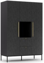Riidekapp Eltap Lanzzi SF-LAN-B-SZA135, 60 x 135 x 200 cm, must