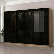 Riidekapp Kalune Design Kale 7651, 270 x 52 x 210 cm, pruun/must