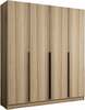 Riidekapp Kalune Design Kale Plus 7794, 52 x 180 x 210 cm, tamm/pruun