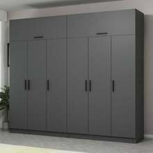 Riidekapp Kalune Design Kale 5267, 52 x 270 x 225 cm, antratsiit