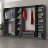 Riidekapp Kalune Design Kale 4939, 52 x 270 x 190 cm, antratsiit