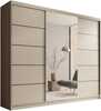 Liugustega riidekapp Adrk Furniture Etna 250, 250 x 215 x 58 cm, kašmiir, pruun