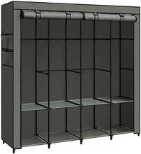 Kangast riidekapp Songmics, 45 x 170 x 167 cm, salveiroheline