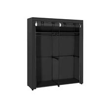 Riidekapp SONGMICS, 140 x 43 x 174 cm, must, 2 riidepuutoruga