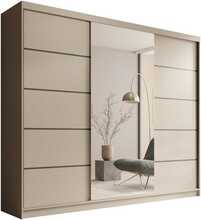 Liugustega riidekapp Adrk Furniture Etna 250, 250 x 215 x 58 cm, kašmiir, pruun