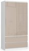 Riidekapp Akord Furniture Factory S90, pruunikas, 50.4 x 90.4 x 180 cm