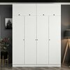 Riidekapp Kalune Design Kale 8401, 52 x 180 x 190 cm, valge