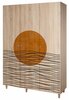 Riidekapp Kalune Design Lena 974, 52 x 135 x 192 cm, pruun