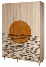 Riidekapp Kalune Design Lena 974, 52 x 135 x 192 cm, pruun