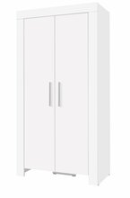 Kaheukseline riidekapp Adrk Furniture Cesiro, 100 x 61 x 201 cm, valge