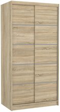 Riidekapp Adrk Furniture Riva 100, 100 x 58 x 200 cm, Sonoma