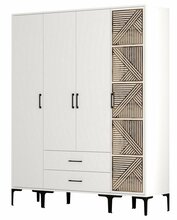 Riidekapp Kalune Design Kumsal STP, 47.5 x 160 x 201.4 cm, valge