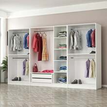 Riidekapp Kalune Design Kale 5035, 52 x 315 x 210 cm, valge
