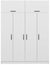 Riidekapp Kalune Design Kale 3084, 180 x 52 x 235 cm, valge