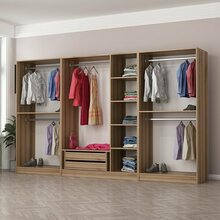 Riidekapp Kalune Design Kale 7542, 315 x 52 x 190 cm, hall