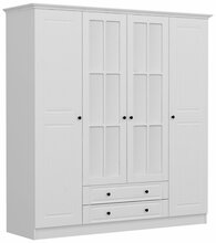 Riidekapp Kalune Design Kale 4781, 52 x 180 x 210 cm, peegliga, valge