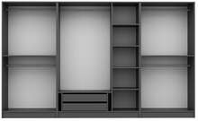 Riidekapp Kalune Design Kale 5045, 52 x 315 x 210 cm, antratsiit
