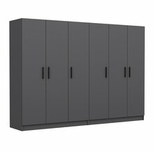 Riidekapp Kalune Design Kale 5081, 52 x 270 x 210 cm, antratsiit